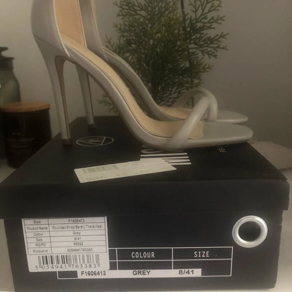 STILL AVAILABLE: Missguided Rounded Strap Barely There Heel